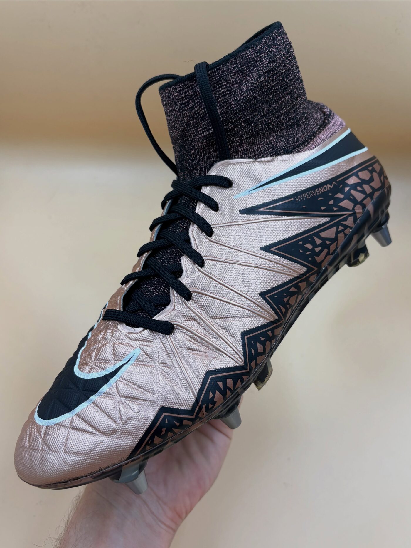 White Hypervenom boot after workshop work